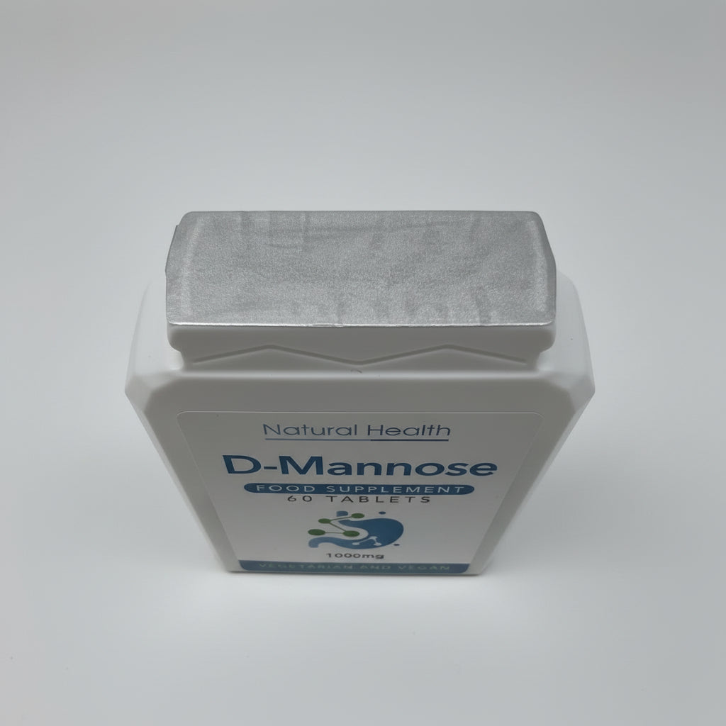 D-Mannose 1000mg Tablets | 60 Tablets | Pure D Mannose Supplement | Chewable | Vegan | 2 Month Supply | Made in the UK