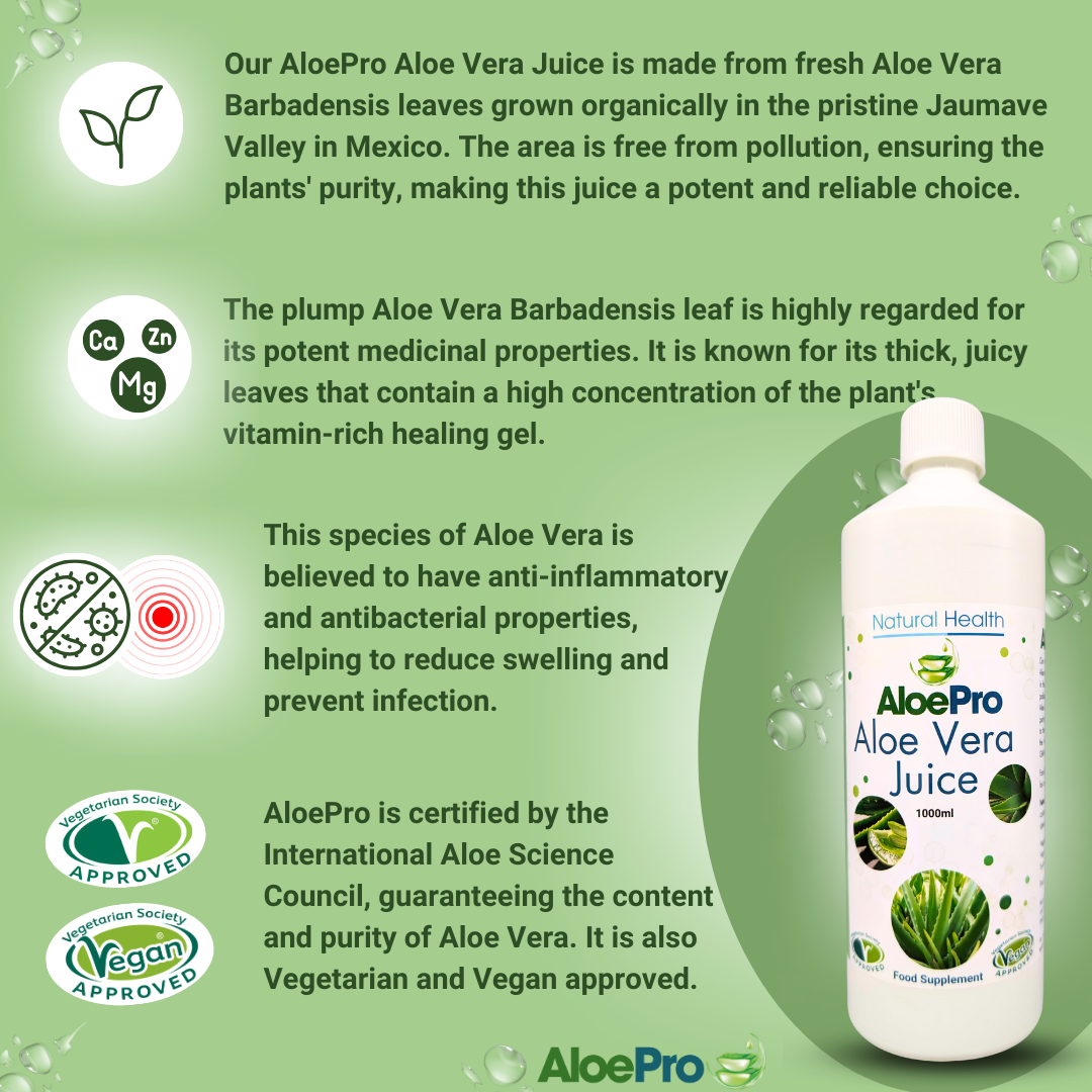 AloePro Aloe Vera Juice 1000ml