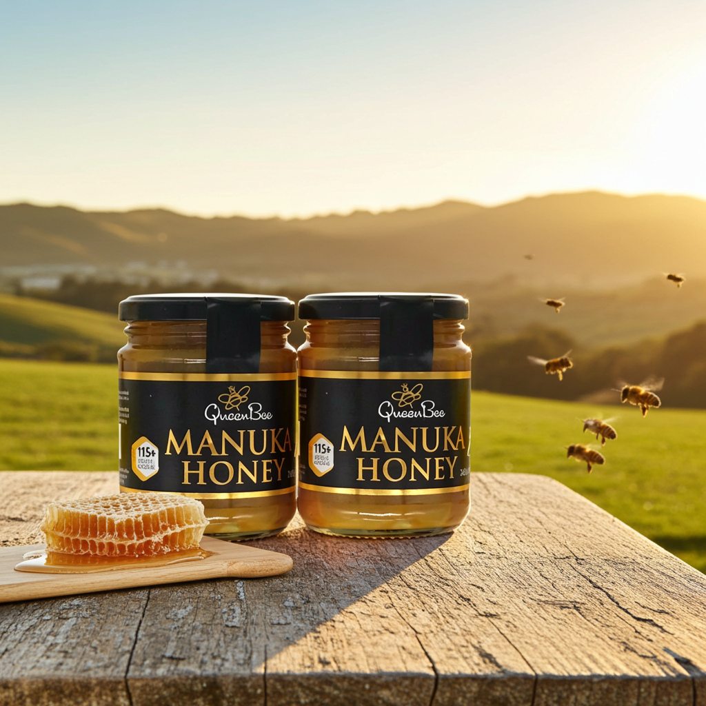 Queen Bee Manuka Honey MG115 - 2 x 340g TWIN PACK