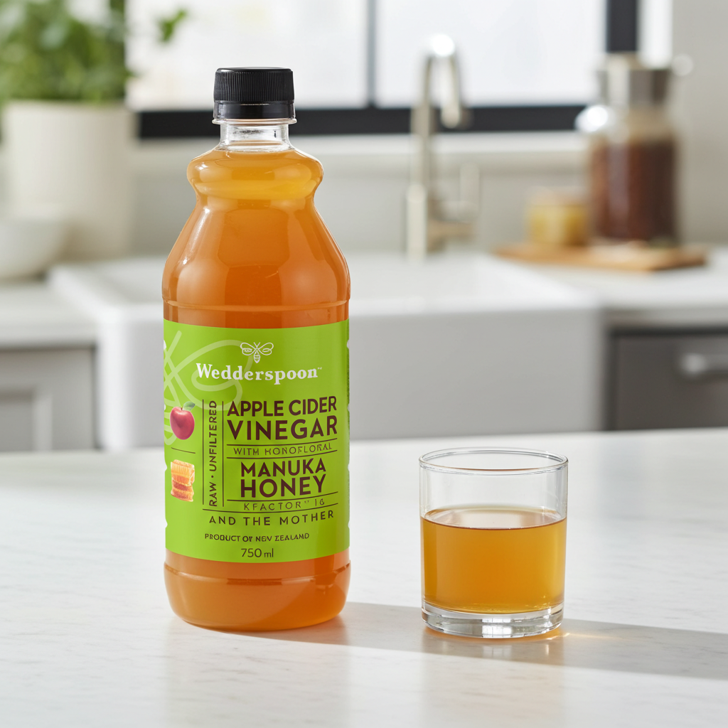 Wedderspoon Apple Cider Vinegar with Manuka Honey 750ml