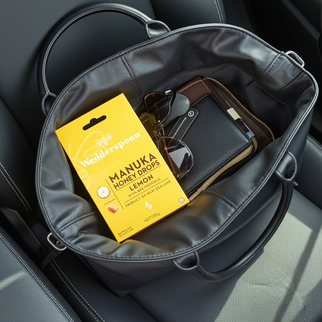 Wedderspoon Manuka Honey Drops Lemon With Bee Propolis 20 Pack