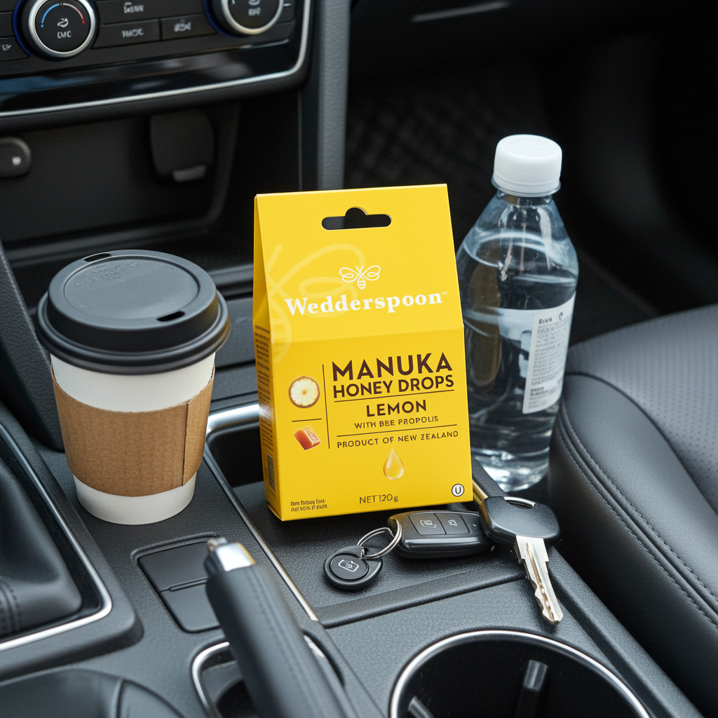 Wedderspoon Manuka Honey Drops Lemon With Bee Propolis 20 Pack