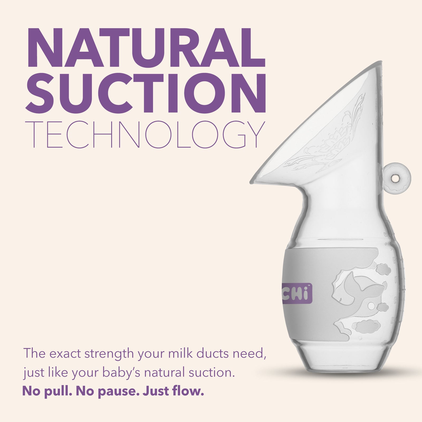 Mochi Manual Breast Pump Silicone Leakproof with Lid and Milk Stopper and Feeder