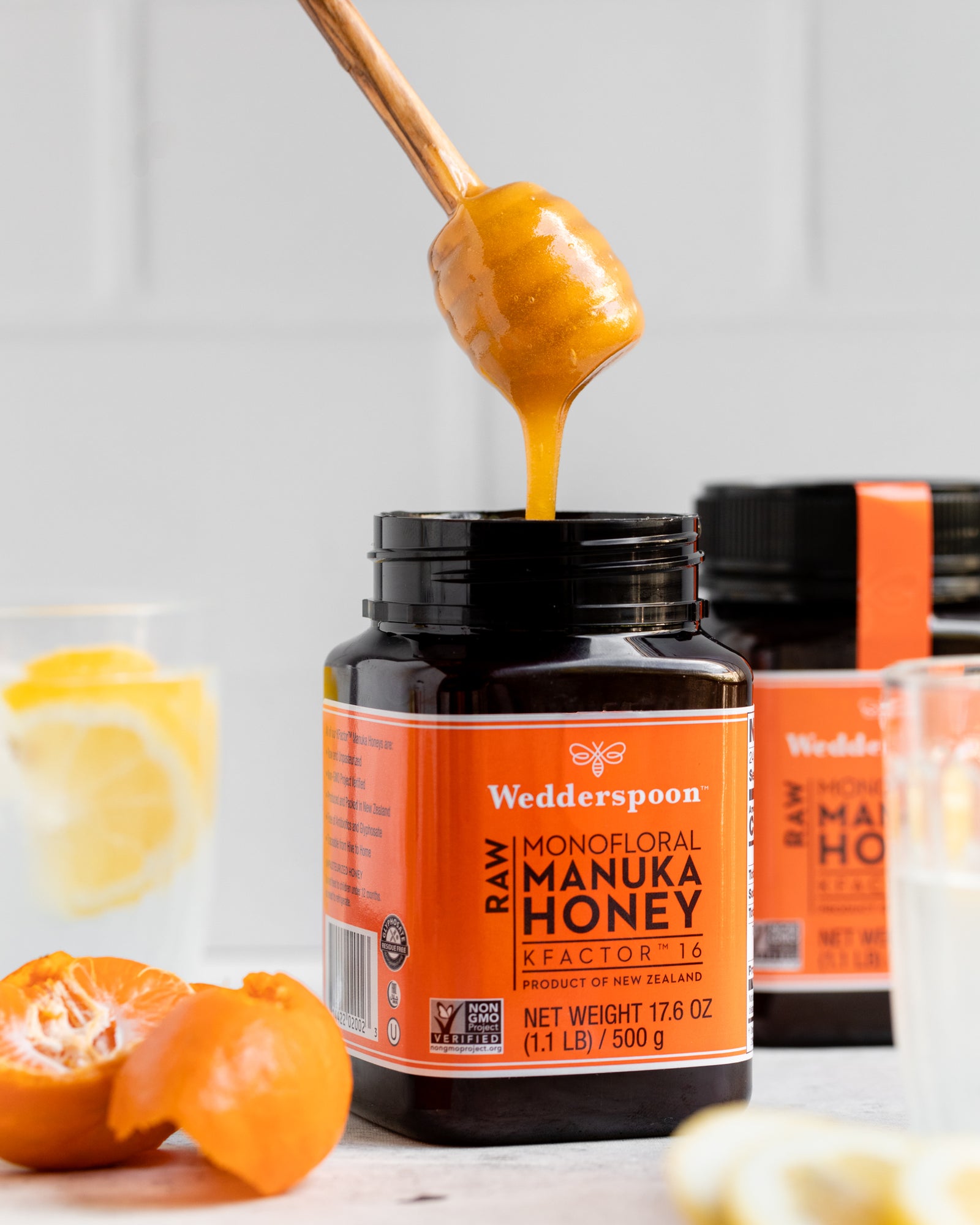 Wedderspoon RAW Manuka Honey KFactor 16+ 500g - Six Pack