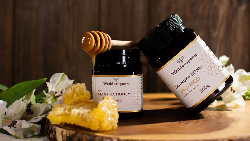 Wedderspoon Raw Manuka Honey 850 MGO (500g) – Pure New Zealand