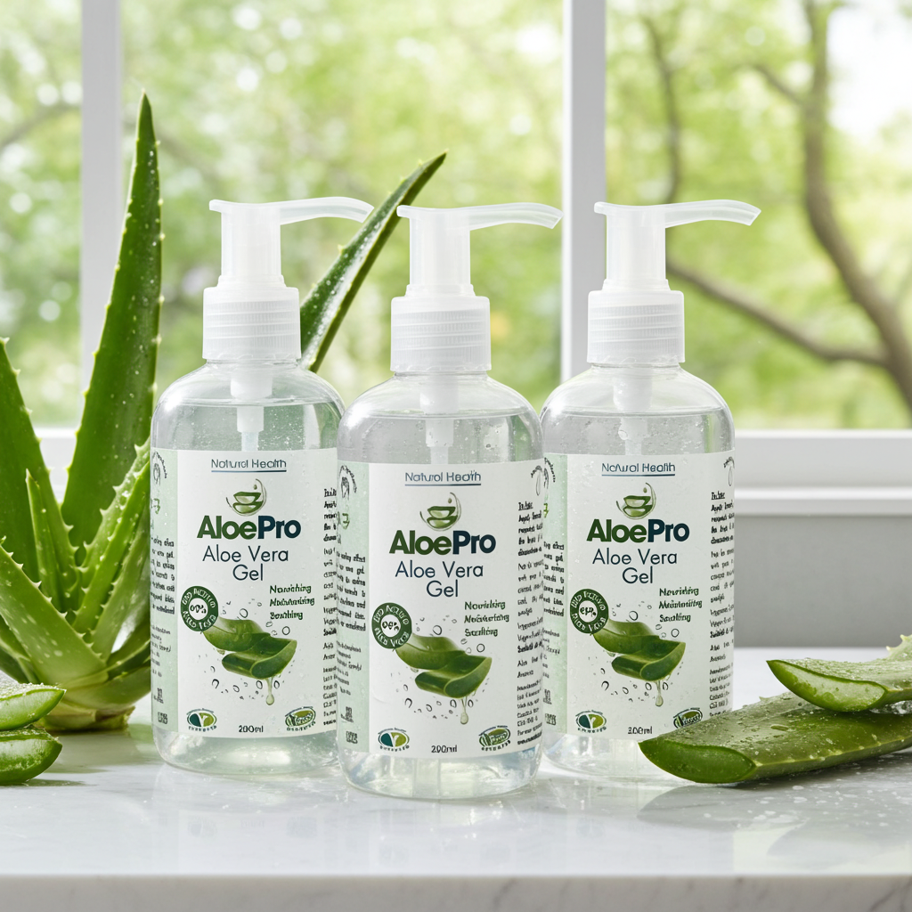 AloePro Aloe Vera Gel 200ml - Triple Pack