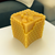 Bee Happy Cube Candle with Bee - Pure Beeswax Candle