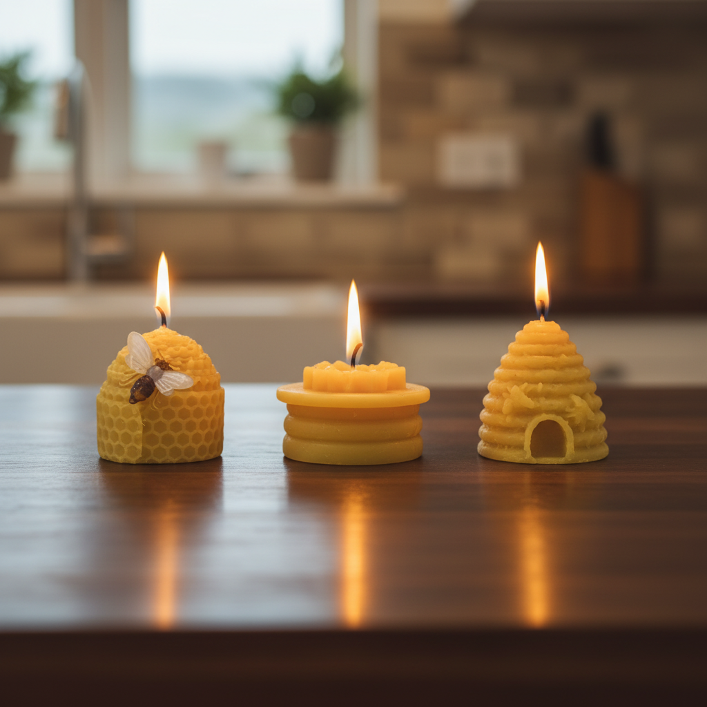 Bee Happy Gift Pack 3 Candles - Pure Beeswax Candle