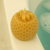 Bee Happy Globe with Bee - Pure Beeswax Candle