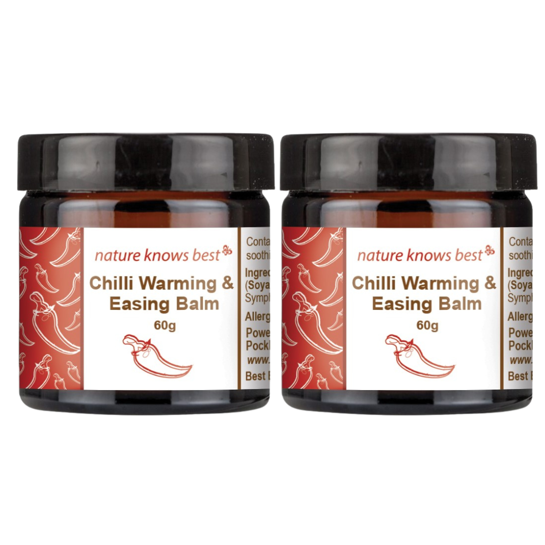 Chilli Warming &amp; Easing Balm 60g - Twin Pack