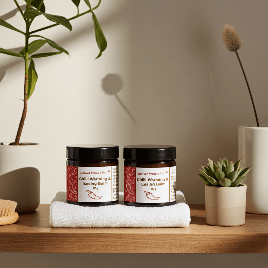 Power Health nature knows best Chilli Warming and Easing Balm twin 60g jars chilli warming balm for pain relief
