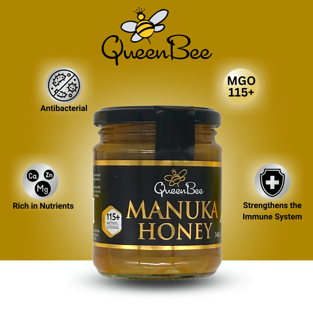 Queen Bee Manuka Honey MG115 - 2 x 340g TWIN PACK