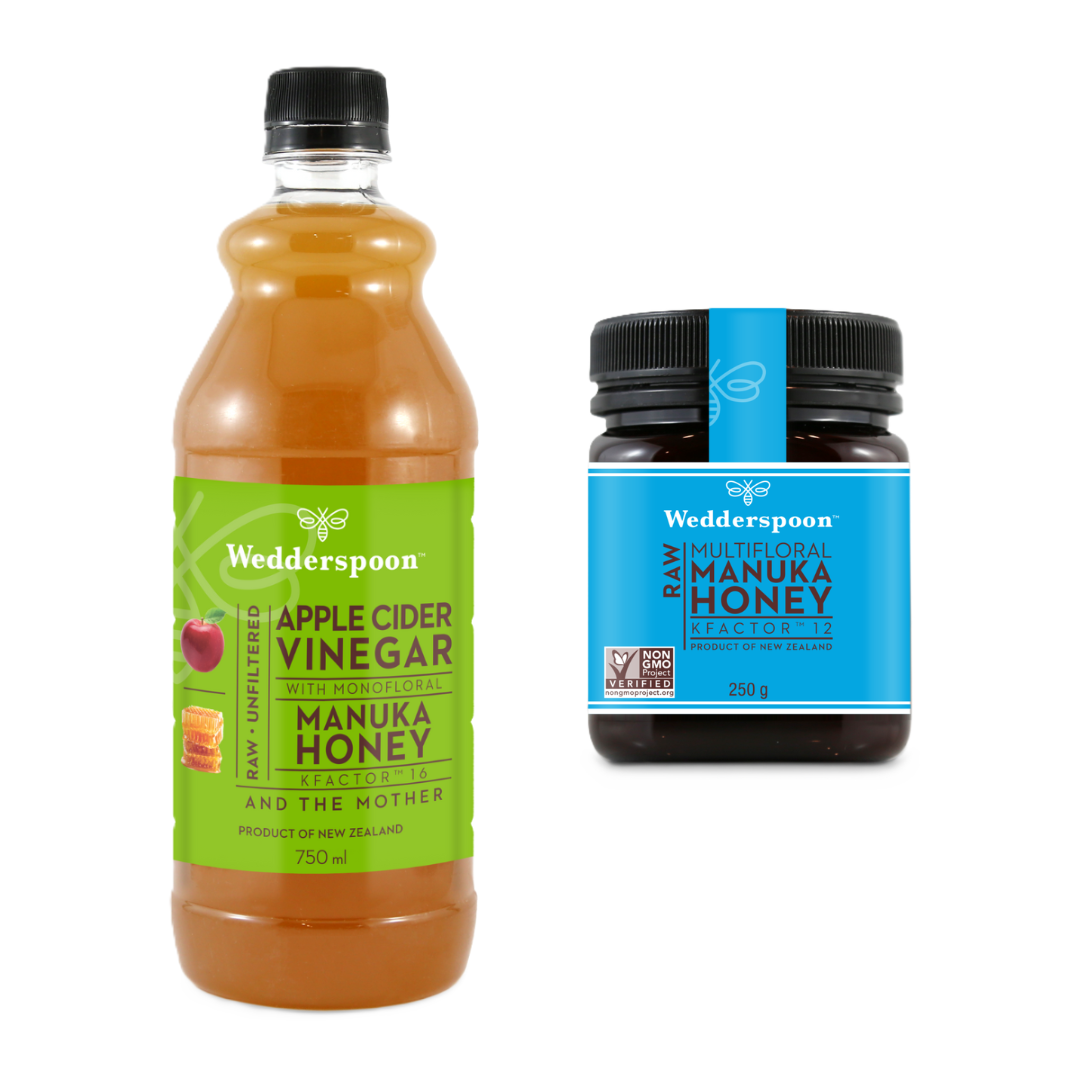 Gut Health Bundle – Raw Manuka Honey &amp; Apple Cider Vinegar
