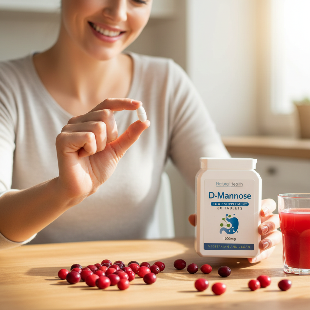 D-Mannose 1000mg Tablets | 60 Tablets | Pure D Mannose Supplement | Chewable | Vegan | 2 Month Supply | Made in the UK