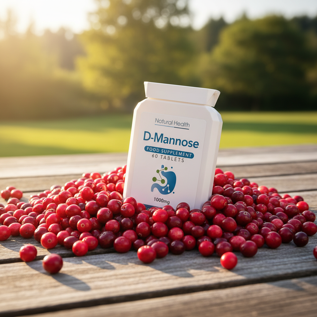 D-Mannose 1000mg Tablets | 60 Tablets | Pure D Mannose Supplement | Chewable | Vegan | 2 Month Supply | Made in the UK