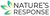 Logo of 'Nature's Response' with green leaf elements on a white background