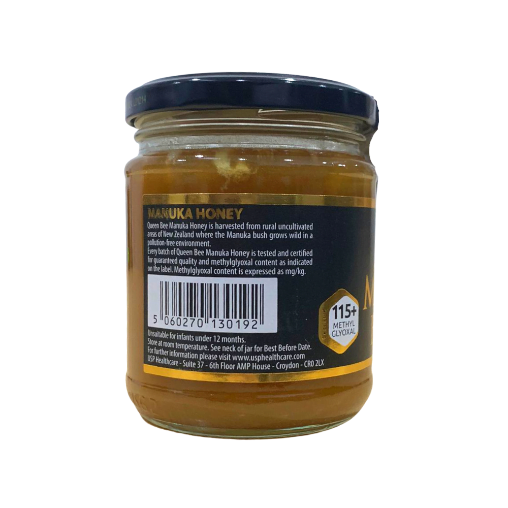 Queen Bee Manuka Honey MG115+ Side 2