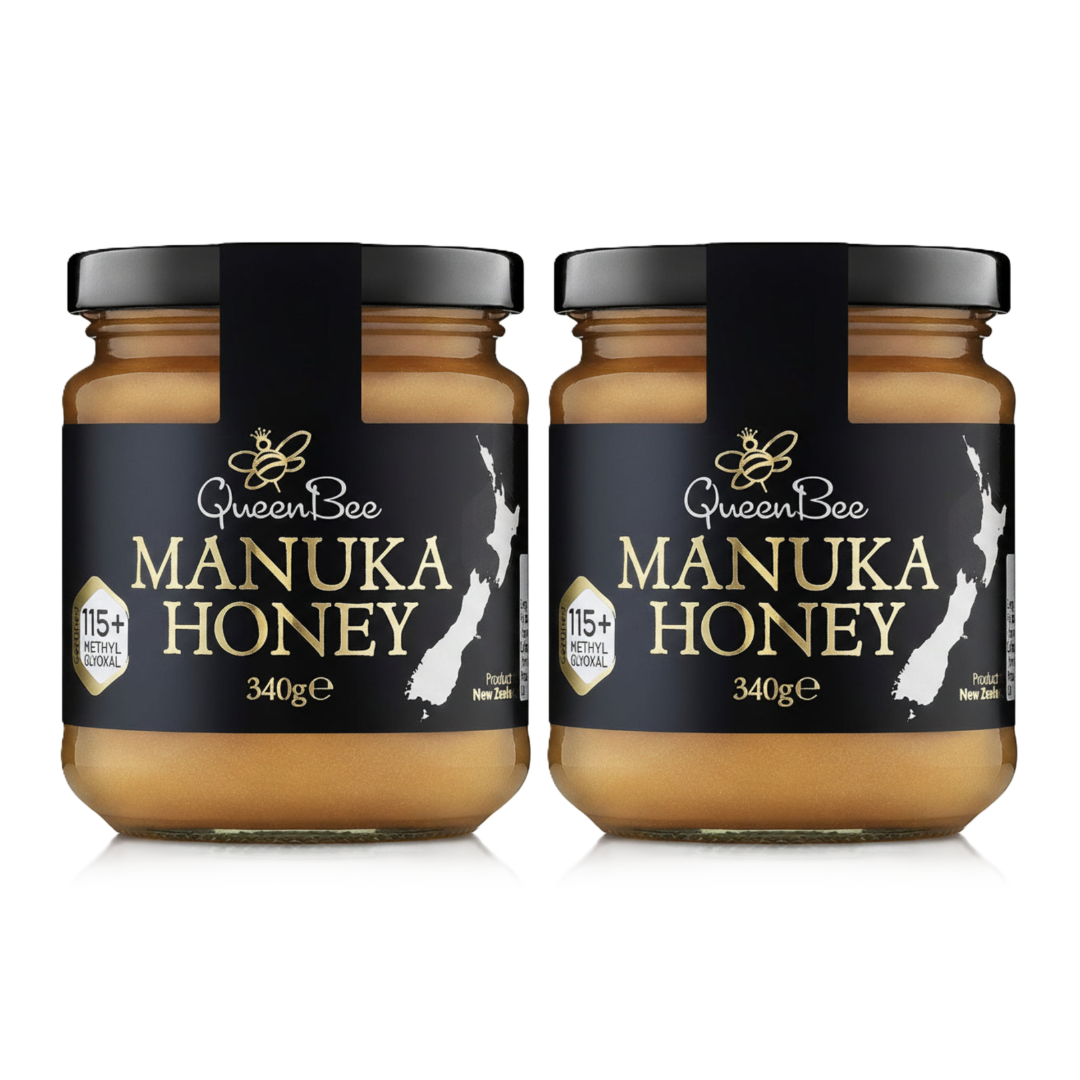 Queen Bee Manuka Honey MG115 - 2 x 340g TWIN PACK