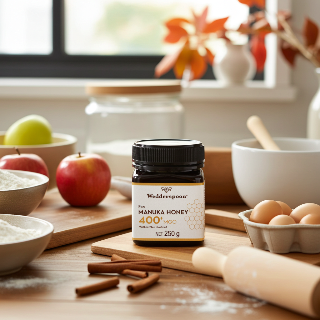 Wedderspoon Raw Manuka Honey 400 MGO (250g) – Unpasteurised High Potency