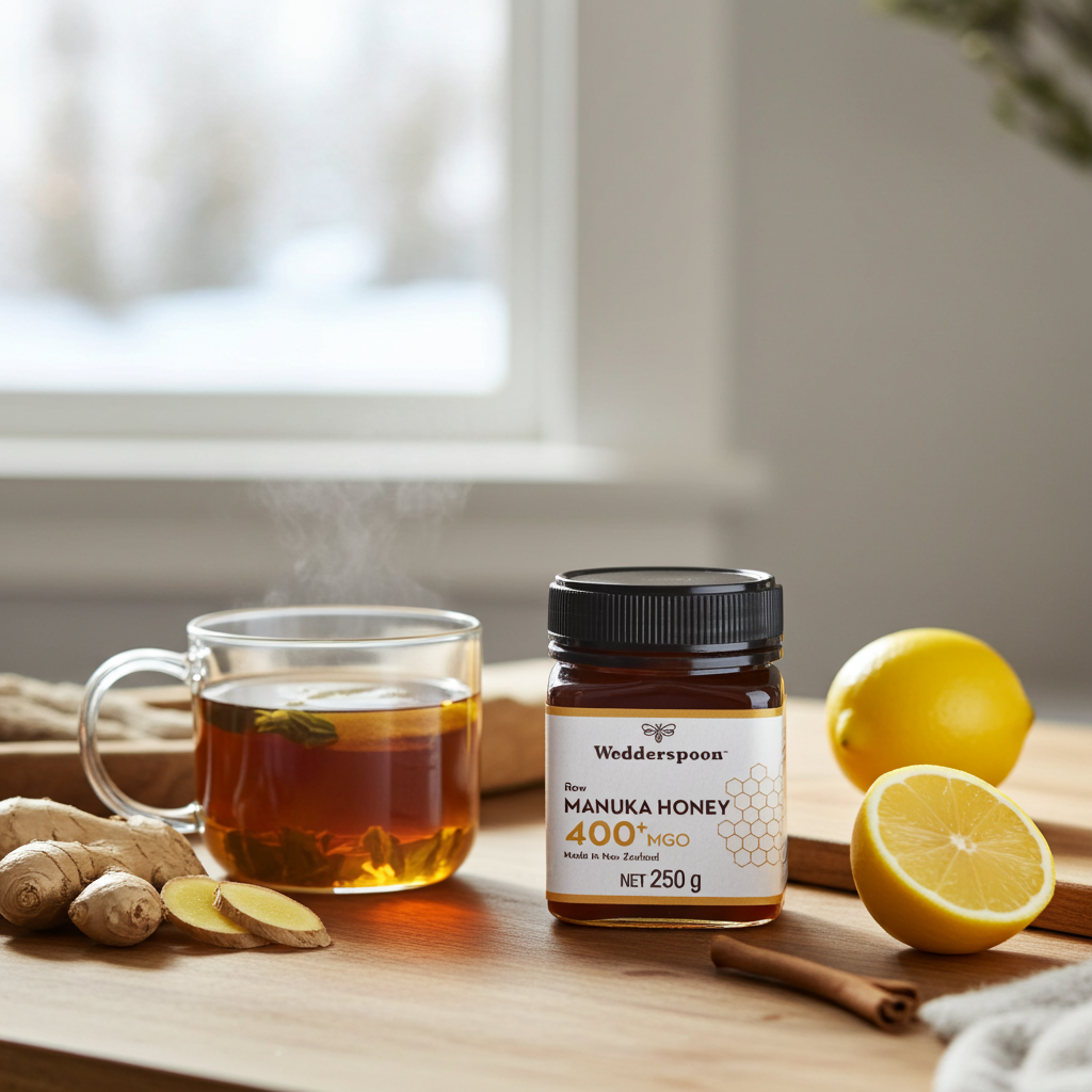 Wedderspoon Raw Manuka Honey 400 MGO (250g) – Unpasteurised High Potency