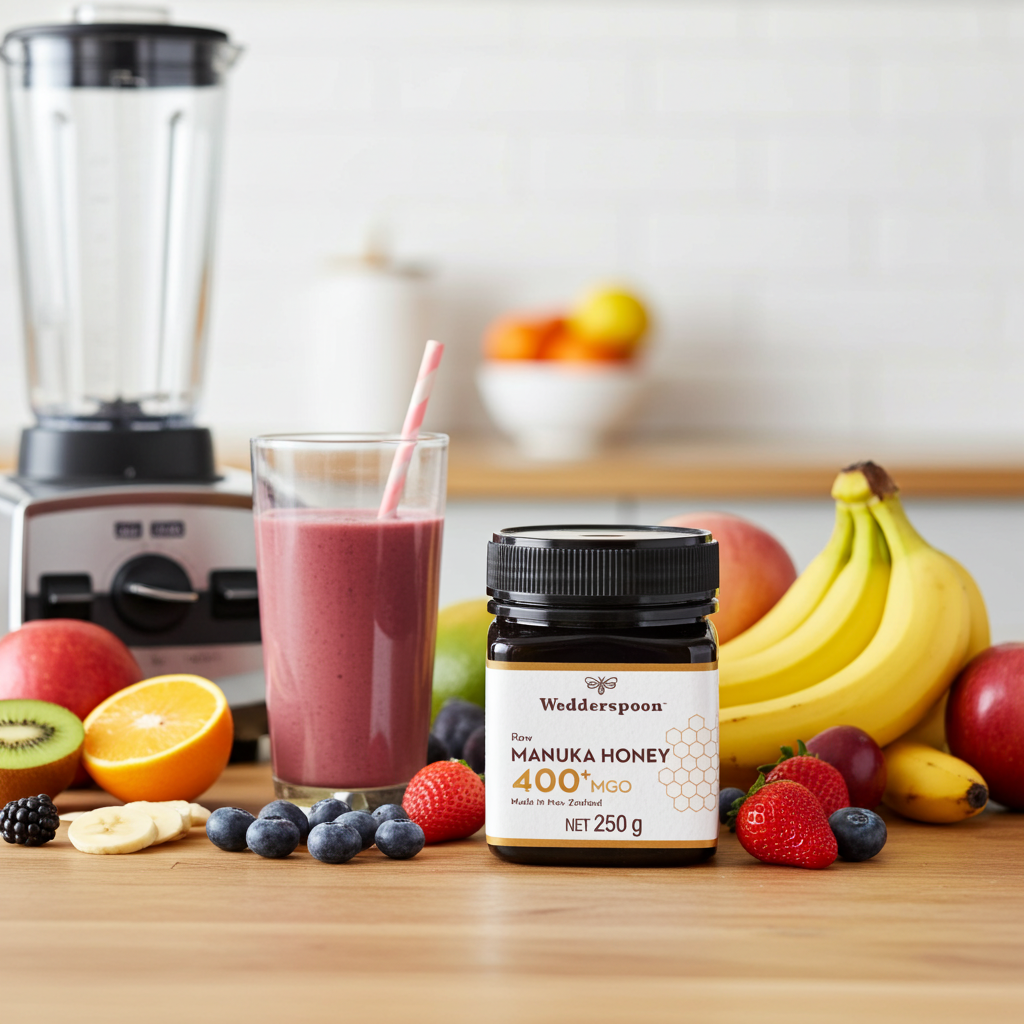 Wedderspoon Raw Manuka Honey 400 MGO (250g) – Unpasteurised High Potency