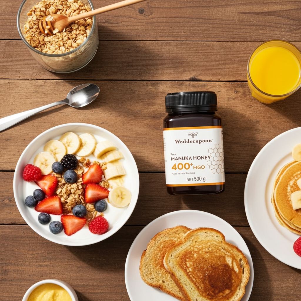 Wedderspoon Raw Manuka Honey 400 MGO (500g) – Unpasteurised High Potency