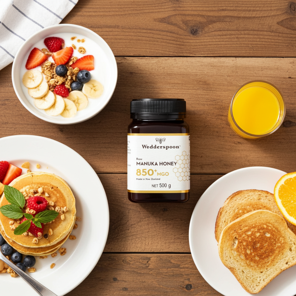 Wedderspoon Raw Manuka Honey 850 MGO (500g) – Pure New Zealand