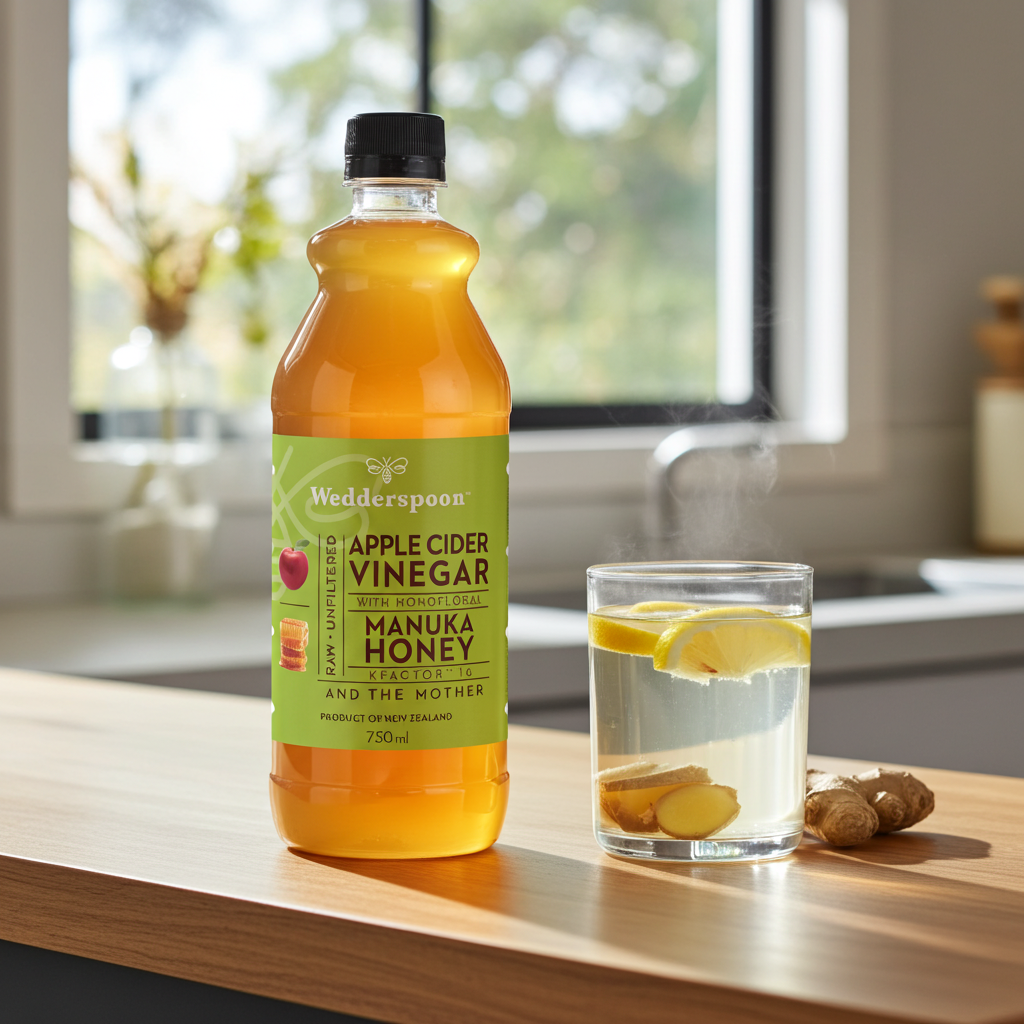 Wedderspoon Apple Cider Vinegar with Manuka Honey 750ml
