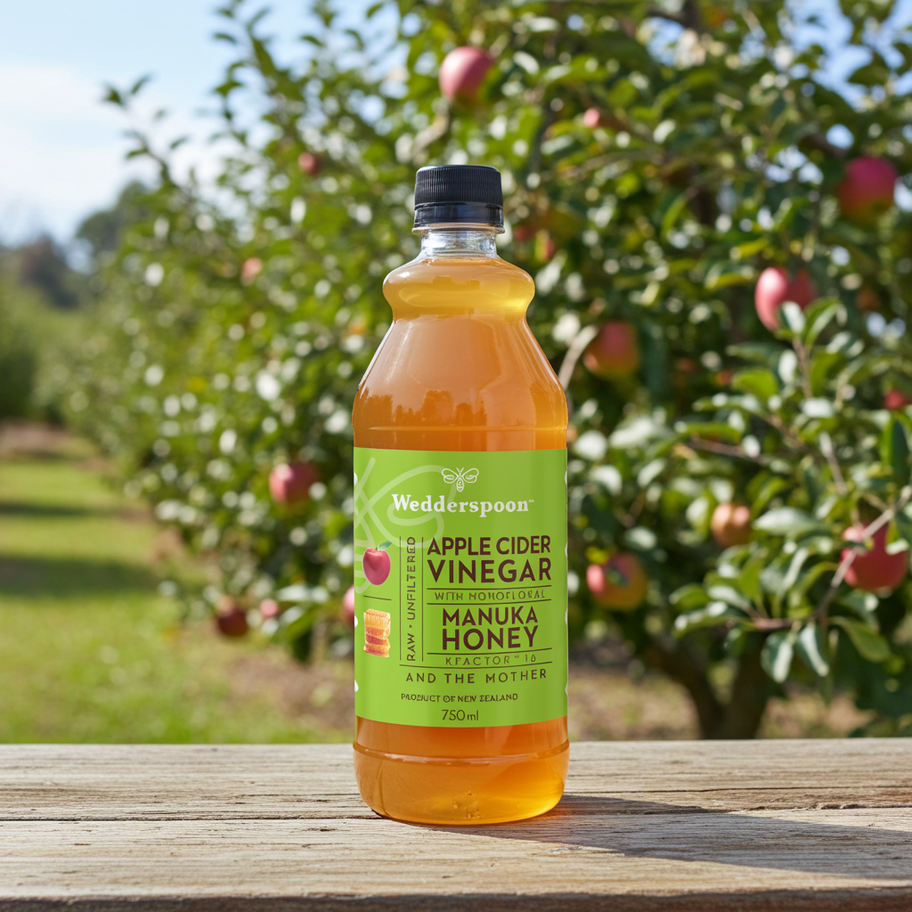 Wedderspoon Apple Cider Vinegar with Manuka Honey 750ml