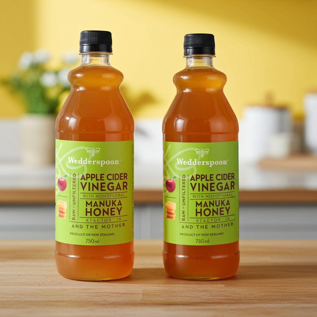 Wedderspoon Apple Cider Vinegar with Manuka Honey Twin Pack 750ml