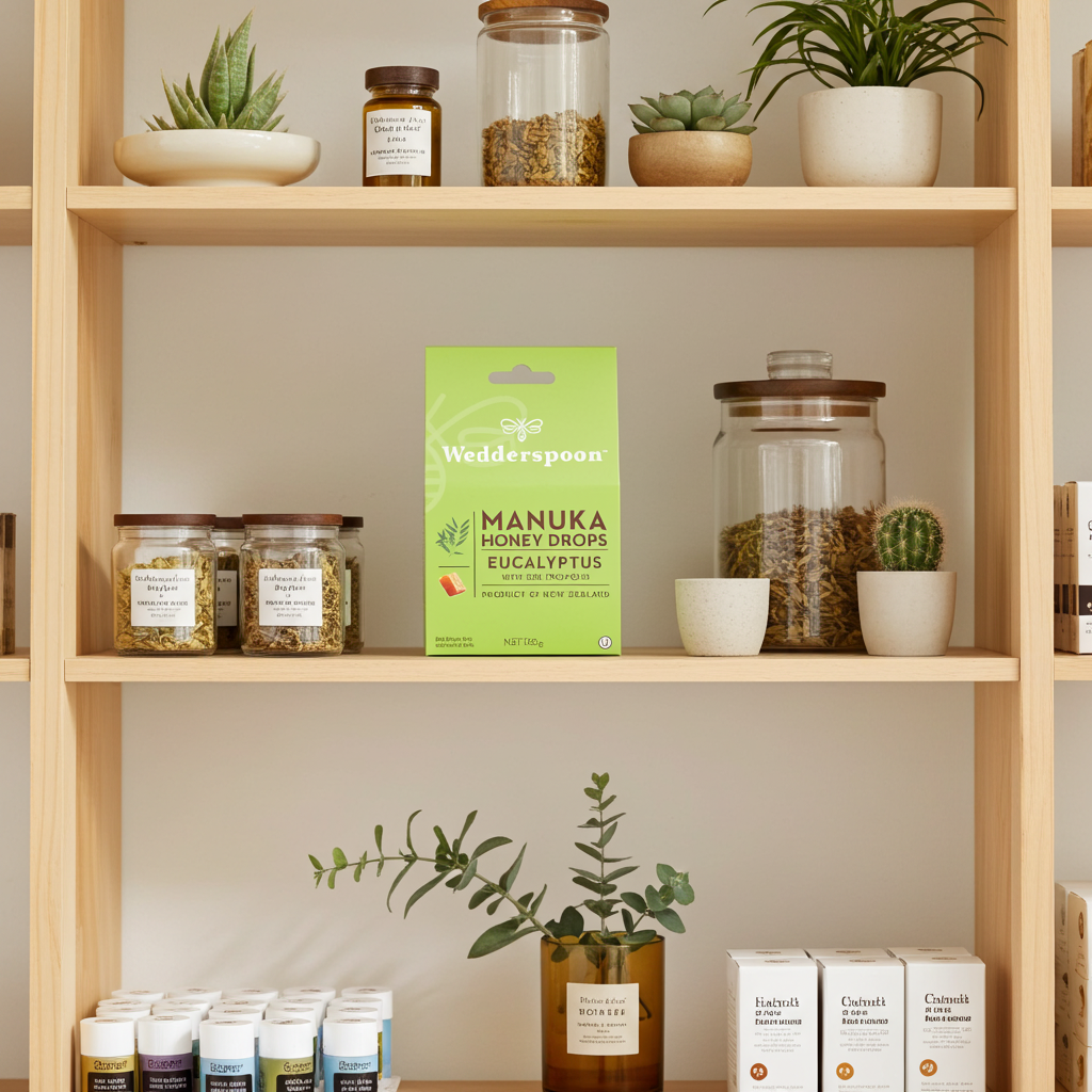 Wedderspoon Manuka Honey Drops Eucalyptus Drops