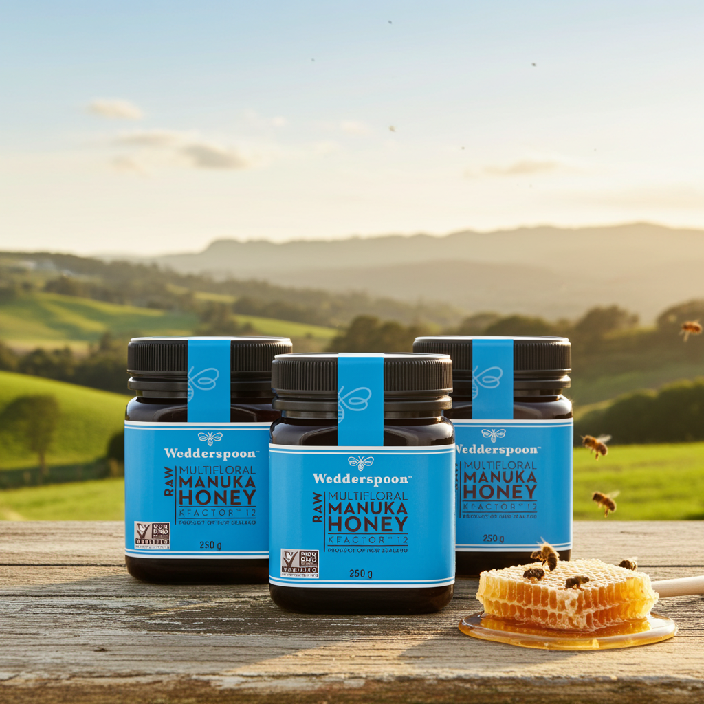 Wedderspoon Raw Manuka Honey KFactor 12 250g Triple Pack