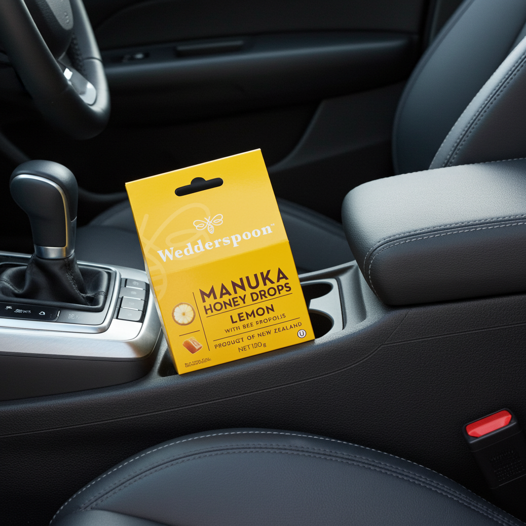 Wedderspoon Manuka Honey Drops Lemon With Bee Propolis 20 Pack