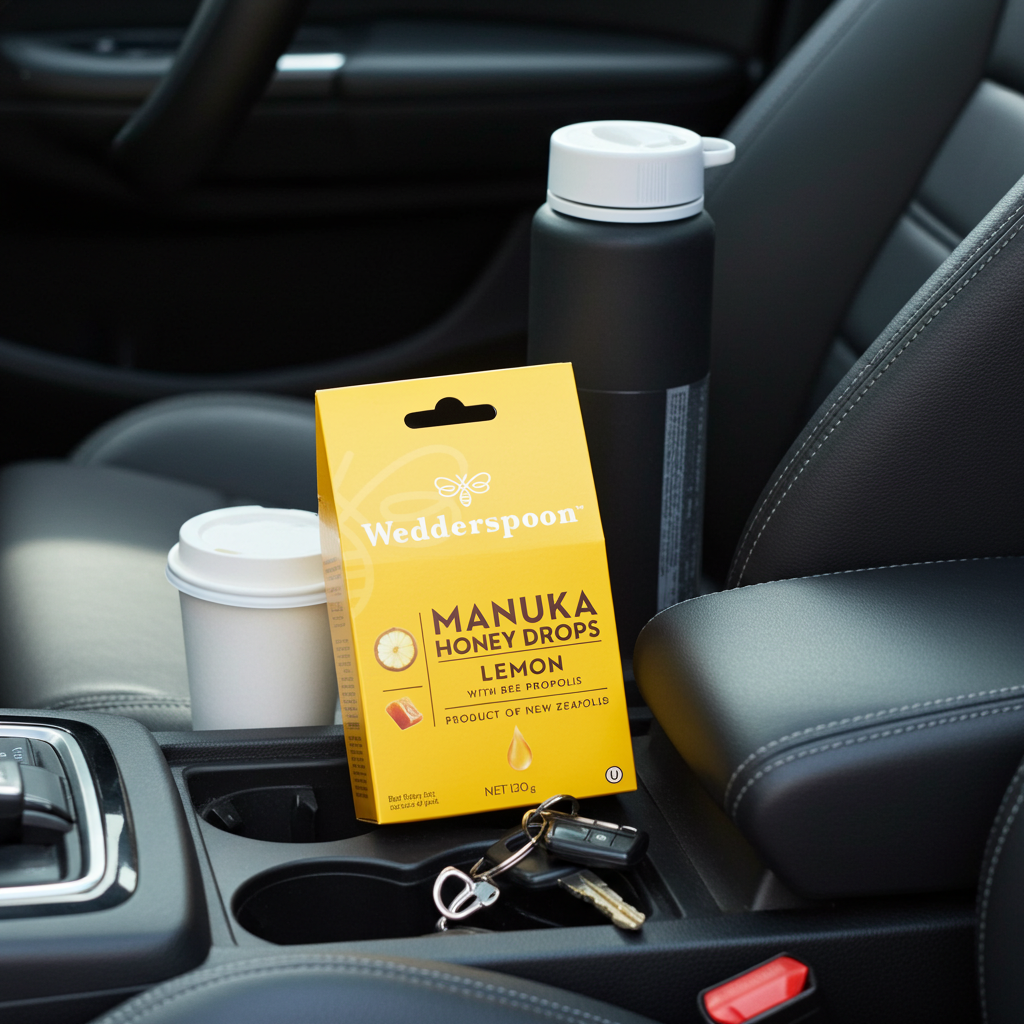 Wedderspoon Manuka Honey Drops Lemon With Bee Propolis 20 Pack