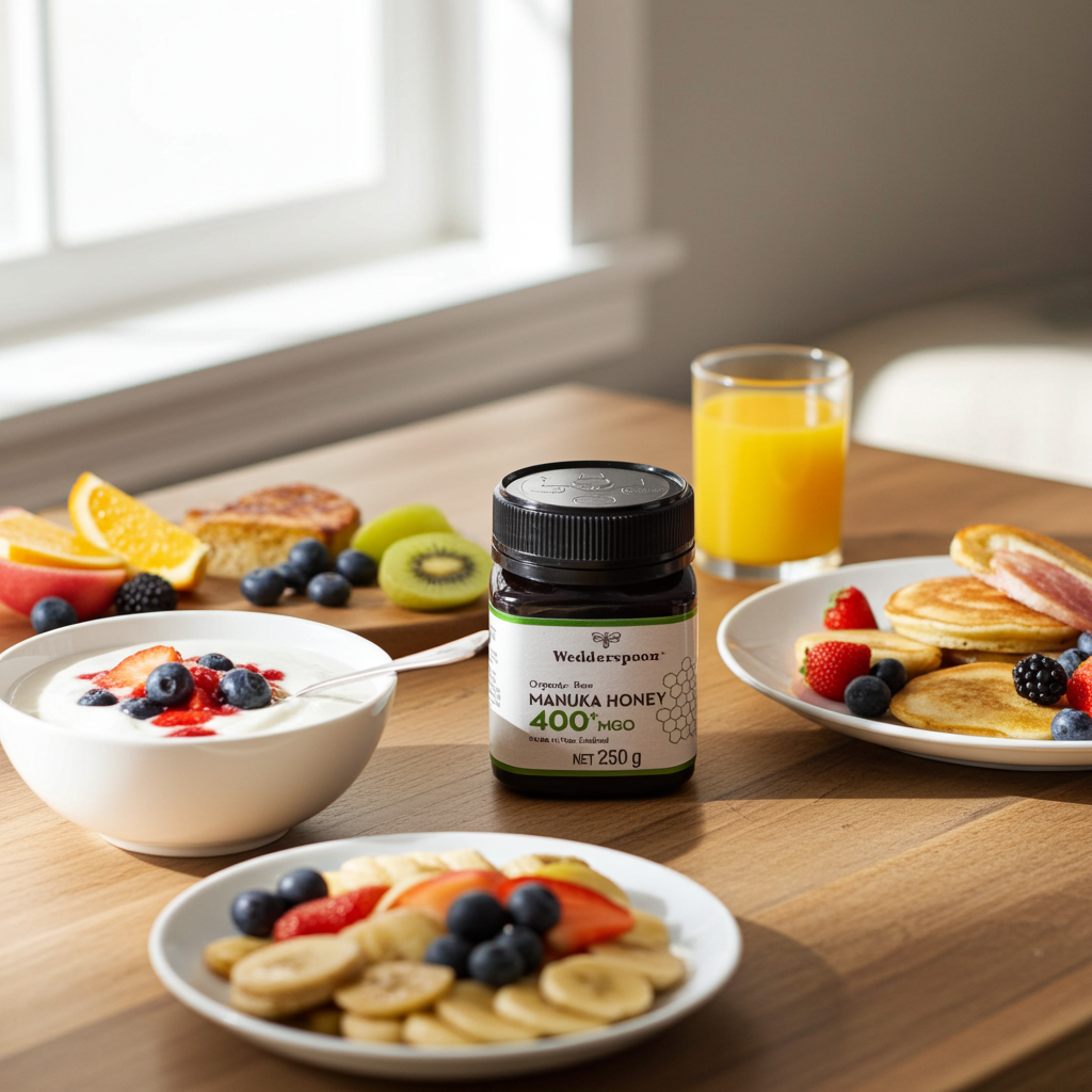 Wedderspoon Raw Organic Manuka Honey 400 MGO (250g) – Unpasteurised High Potency