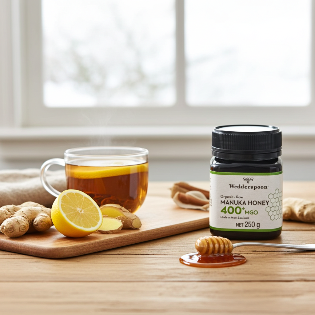 Wedderspoon Raw Organic Manuka Honey 400 MGO (250g) – Unpasteurised High Potency