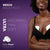 MOCHi breast pads for breastfeeding in black bra showing ultra absorbing thin soft HydroPearl technology
