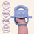 MOCHi teether for babies in blue, made from food grade medical silicone with a fun design