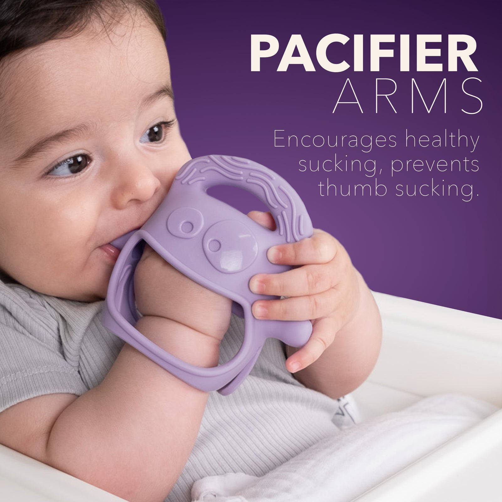 MOCHi teether for babies with a unique design that encourages healthy sucking and prevents thumb sucking