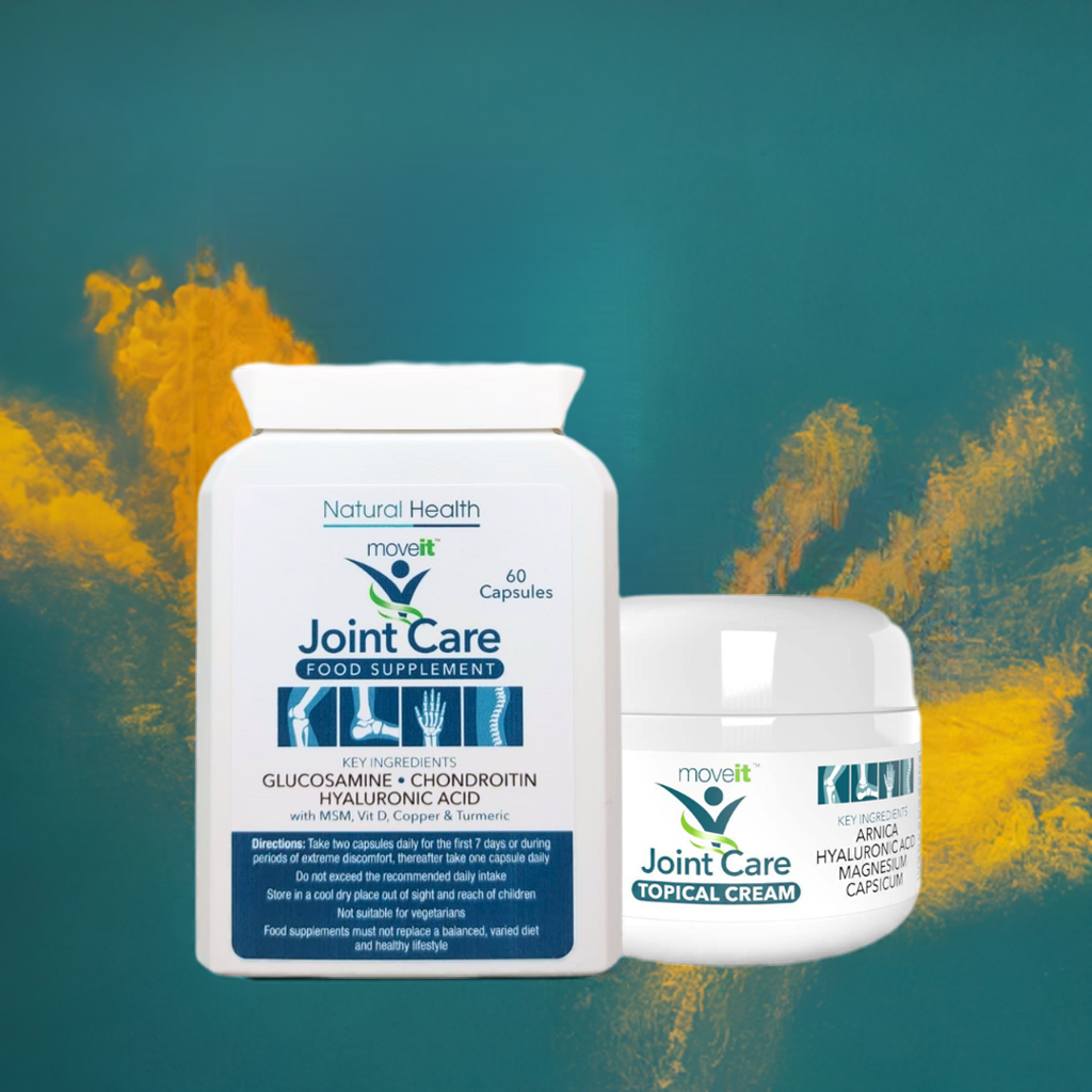 Natural Health World UK Moveit joint support capsules and cream for joint care and pain relief