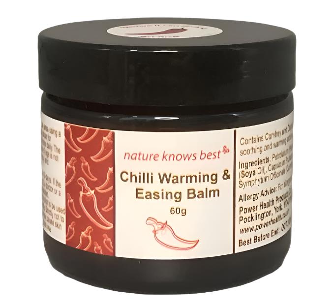 Power Health Chilli Warming and Easing Balm 60g jar for sore muscles chilli warming balm for pain relief