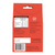 Wedderspoon throat lozenges packaging back in red showing nutrition panel and label for Manuka honey drops with ginger