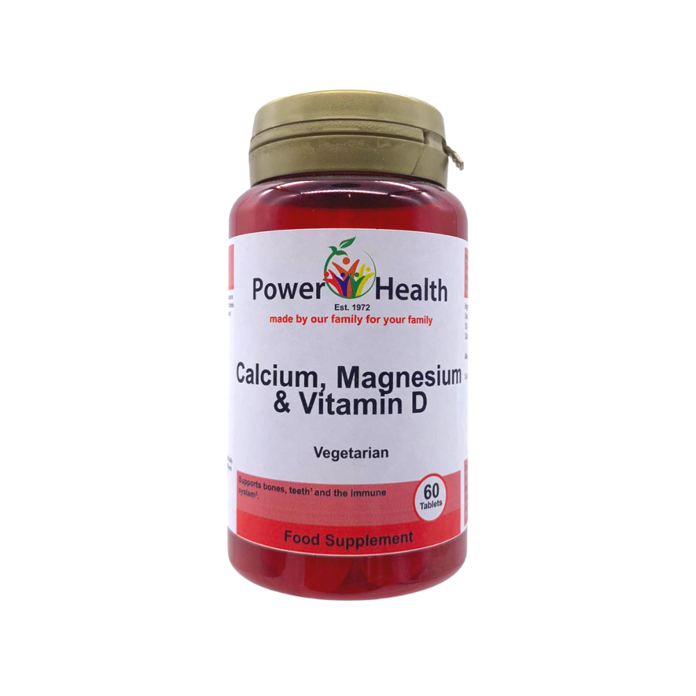 Powerhealth Calcium, Magnesium &amp; Vitamin D 60 Caps Front