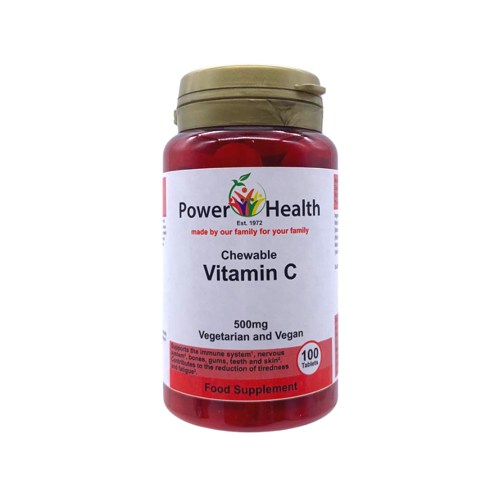 Powerhealth Chewable Vitamin C 100Caps Front