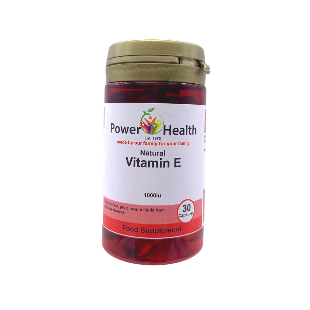 Powerhelath Vitamin E 1000iu Front