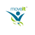 Moveit Joint Care Complex 11 Glucosamine Chondroitin logo with stylised figure and green swirl design