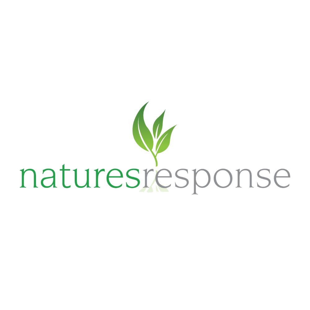 Natures Response logo on white background for Chiltern Brands Ltd tea tree energising essential oil 10ml product
