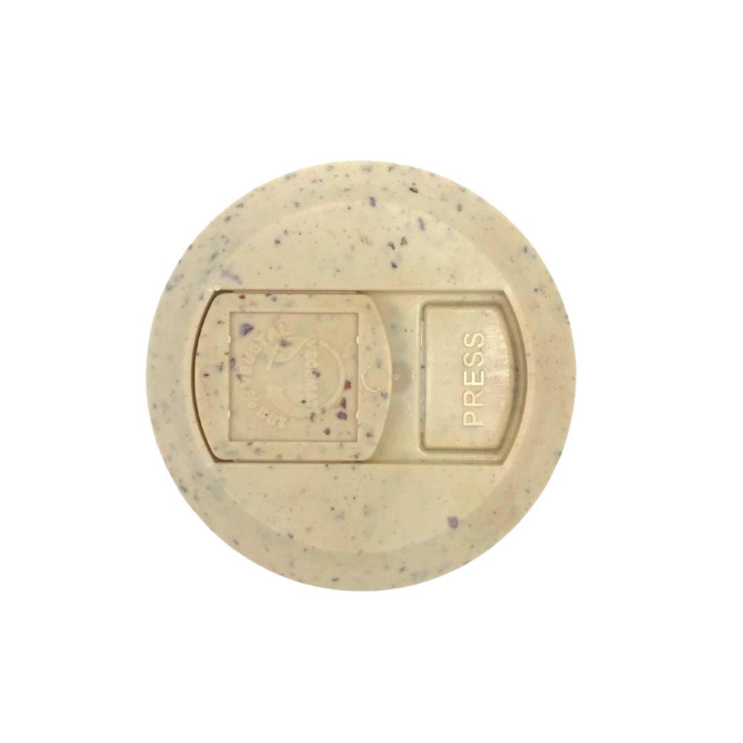 Close up of speckled round tablet with press mark by Power Health zinc tablets 15mg UK