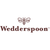 Wedderspoon logo for raw Manuka honey travel sachets brand with stylized bee icon