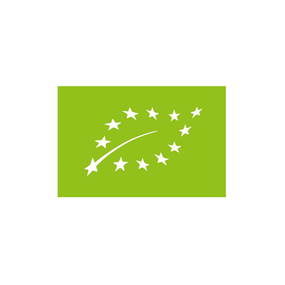 Eco-friendly certification logo representing organic standards for raw Manuka honey travel sachets